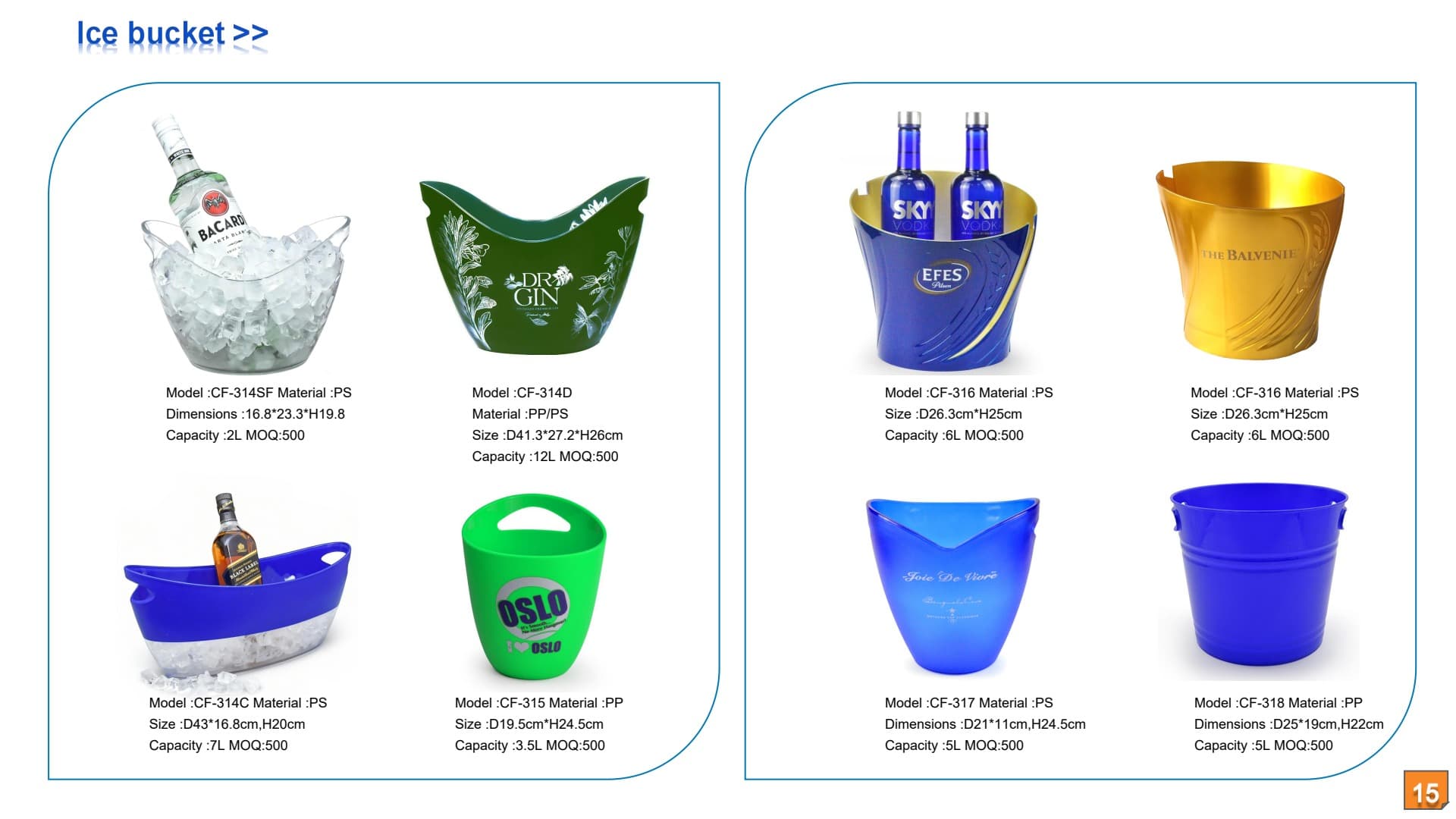 Acrylic Champagne Bucket