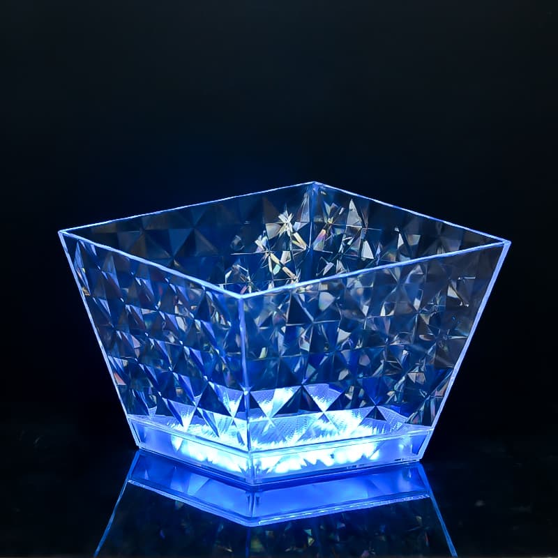 Transparent Blue LED Ice Bucket