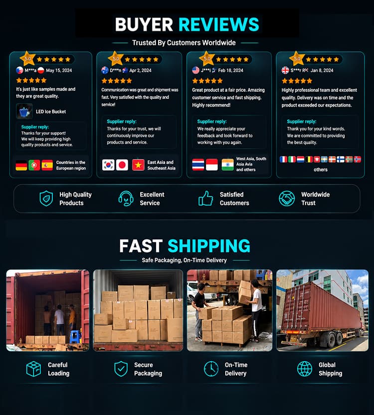 Buyer reviews and fast shipping information