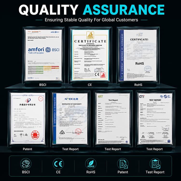 Quality assurance certificates and test reports