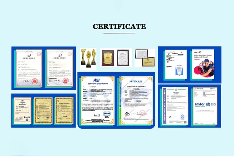 Certificates and compliance documents