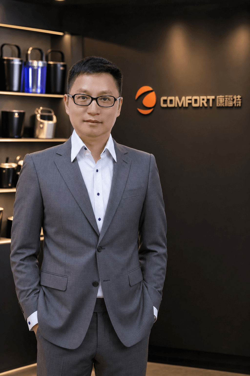 Founder of Comfort in the company showroom