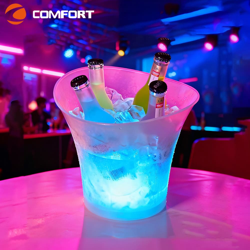 CF-328BF LED ice bucket with bottles in nightclub lighting